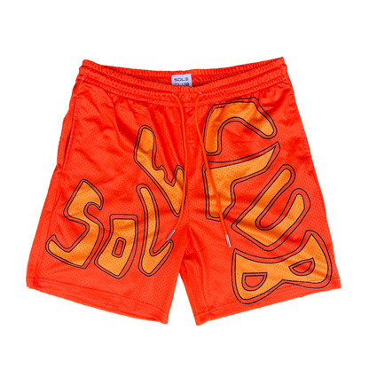 Outline Orange Shorts | 6" Inseam | Bold & Trendy