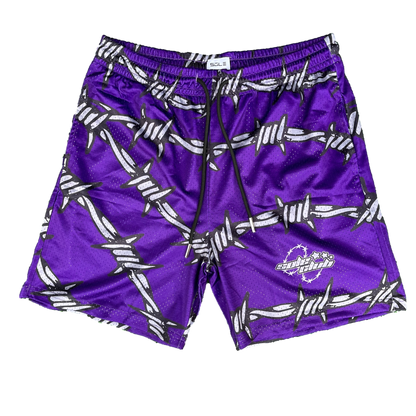 Chain Link Shorts - Purple | 6" Inseam | Bold & Stylish