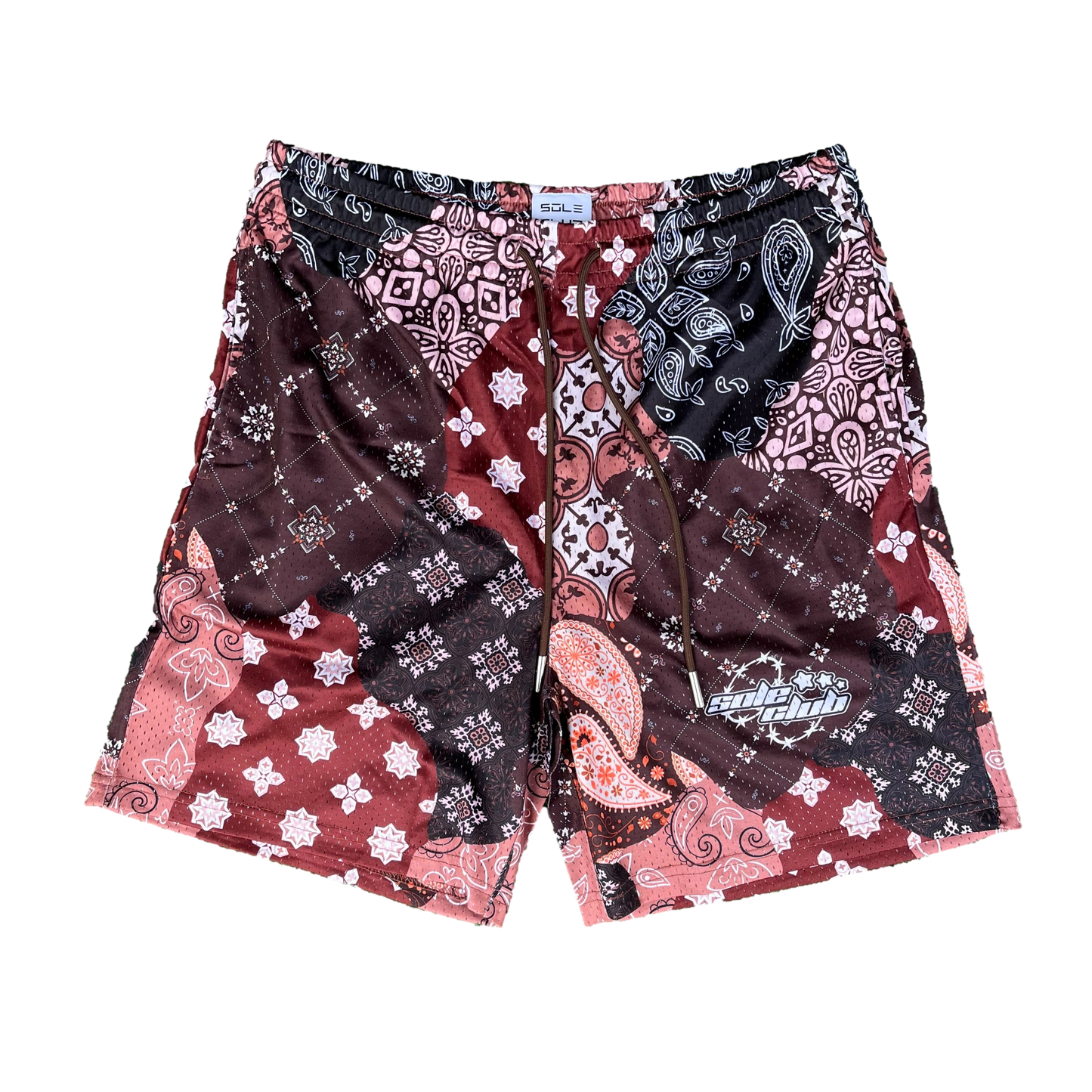 Brown Paisley Shorts | 6" Inseam | Stylish & Comfortable

